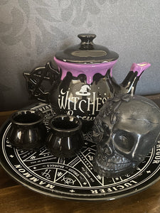 Black Cherry Day of Dead Skull Candle