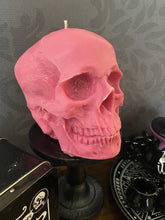 Load image into Gallery viewer, Bubblegum Giant Anatomical Skull Candle