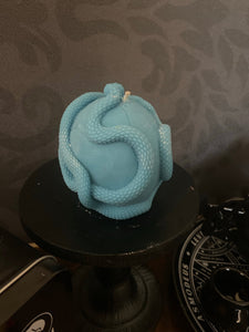 Japanese Honeysuckle Medusa Snake Skull Candle