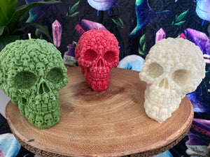 Rainbow Sherbet Lost Souls Skull Candle