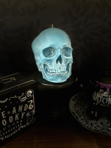 Amethyst Giant Anatomical Skull Candle