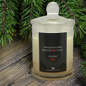 "I Have Been Waiting for Santa to Come" Candle