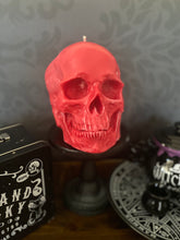 Load image into Gallery viewer, Amethyst Giant Anatomical Skull Candle