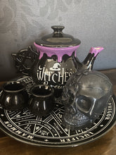Load image into Gallery viewer, Amethyst Day of Dead Skull Candle