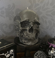 Load image into Gallery viewer, Black Cherry Giant Anatomical Skull Candle