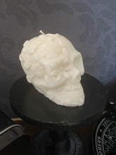 Load image into Gallery viewer, Japanese Honeysuckle Day of Dead Skull Candle