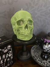 Load image into Gallery viewer, Rainbow Sherbet Giant Anatomical Skull Candle