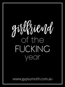 "Girlfriend of the F****** Year" Candle