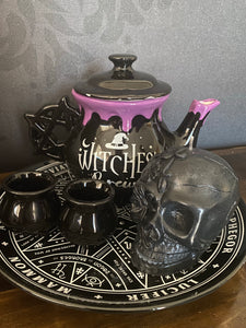 Aronia Berry & Hempseed Day of Dead Skull Candle