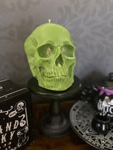 Load image into Gallery viewer, Amethyst Giant Anatomical Skull Candle