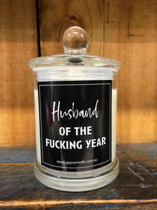 "Husband of the F****** Year" Candle
