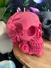 Load image into Gallery viewer, Black Raspberry &amp; Vanilla - Rose Skull Candle