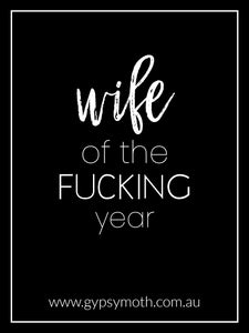 "Wife of the F****** Year" Candle