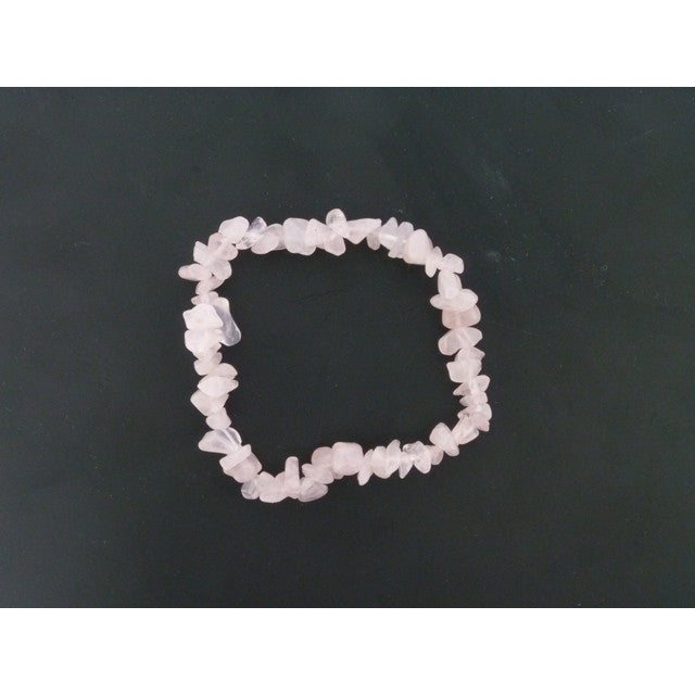 Gemstone Chip Bracelet Rose Quartz