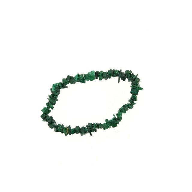 Gemstone Chip Bracelet Malachite