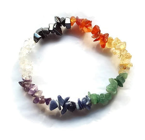 Gemstone Chip Bracelet 7 Chakra