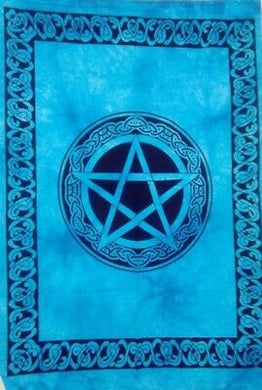 Cotton Tapestry Pentacle Blue 100 x 75cm