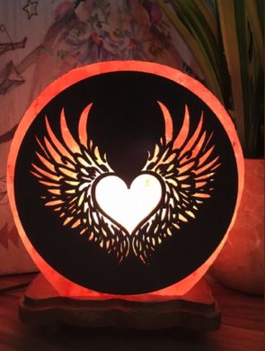 Himalayan Salt Lamp 3D Angel Wings 3-4kg 19.5cm