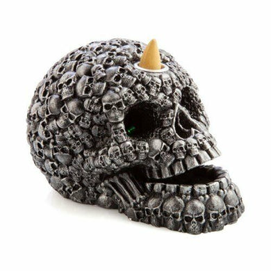 LED Backflow Burner Skull 17cm