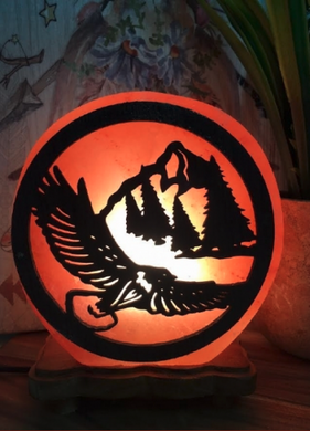 Himalayan Salt Lamp 3D Eagle 3-4kg 19.5cm