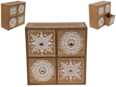 Boho 4 Drawer Cabinet 22.5cm