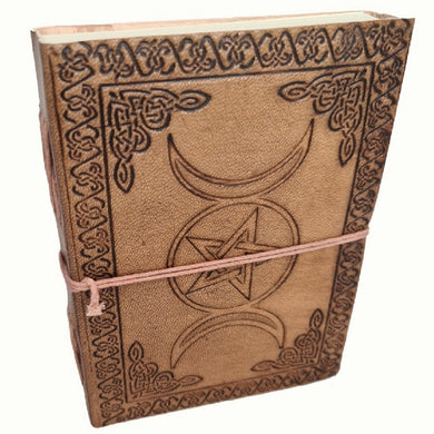 Triple Moon Leather Journal 12.7 X 17.7CM